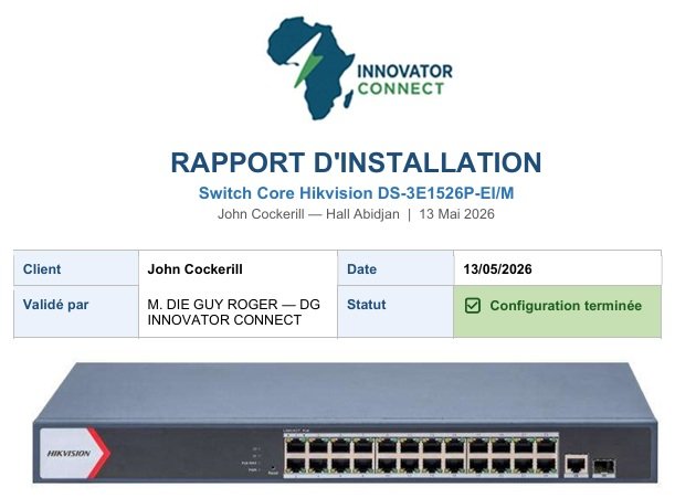 Intégration d'un Switch Core PoE & Segmentation VLAN sécurisée pour JOHN COCKERILL